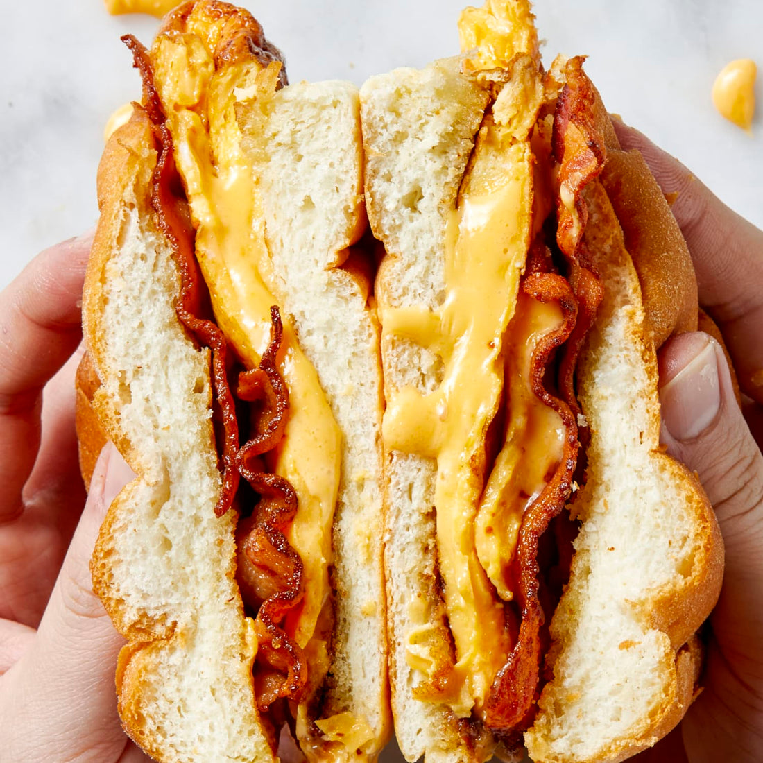 Maple Bacon Egg and Cheese Sandwich