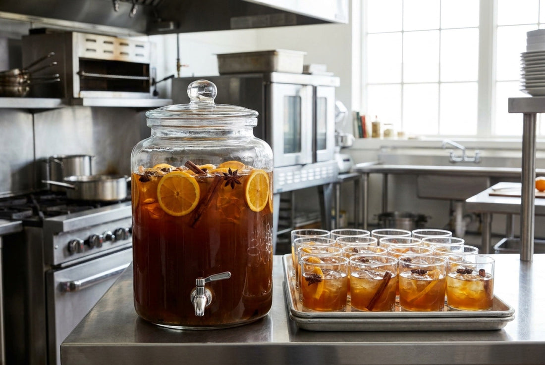 Spiced Coffee-Tea Spritz for 20