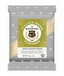 Wholesale Sartori Italian Herb Cheddar Cheese 5 Oz- Bulk