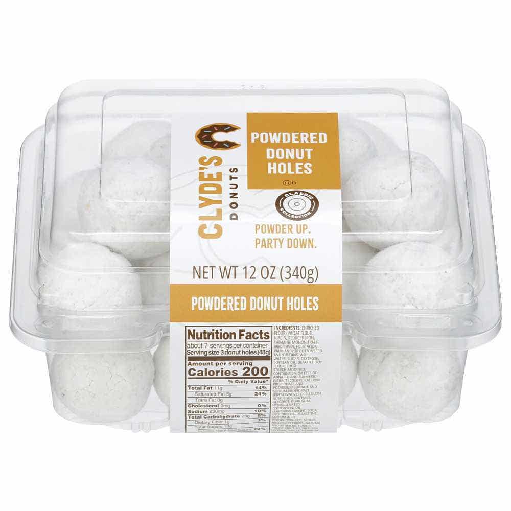 Wholesale Clyde's Donuts Powdered Cake Donut Holes 12 Oz- Bulk