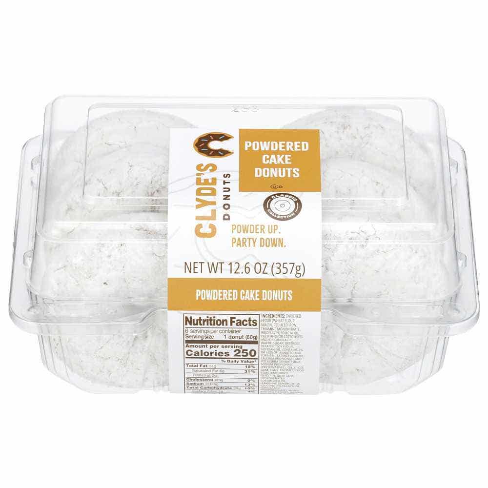 Wholesale Clyde's Donuts Powdered Cake Donuts 12.6 Oz- Bulk