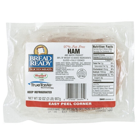 Wholesale Hormel Case Sliced Cooked Smoked Ham- Bulk