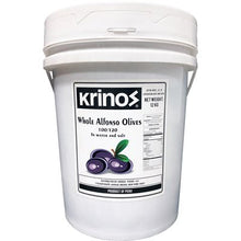 Wholesale Krinos Alfonso Olives (100/120) 12Kg Pail- Bulk