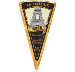 Wholesale Hampton Cheese Foil Wrap Brie Wedge 7 Oz- Bulk