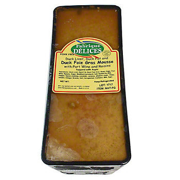 Wholesale Fabrique Delices Duck Foie Gras Mousse Pate 3.5lb- Bulk