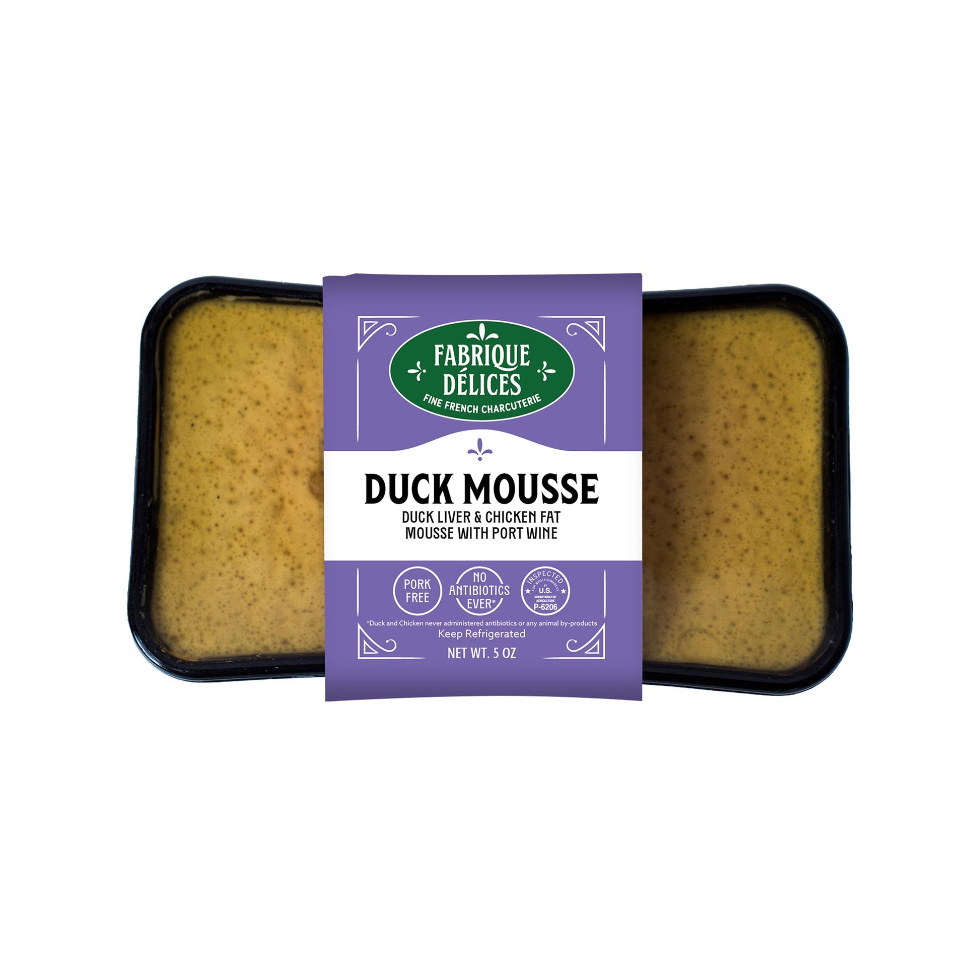 Wholesale Fabrique Delices Duck & Port Wine Mousse Pate 5oz- Bulk