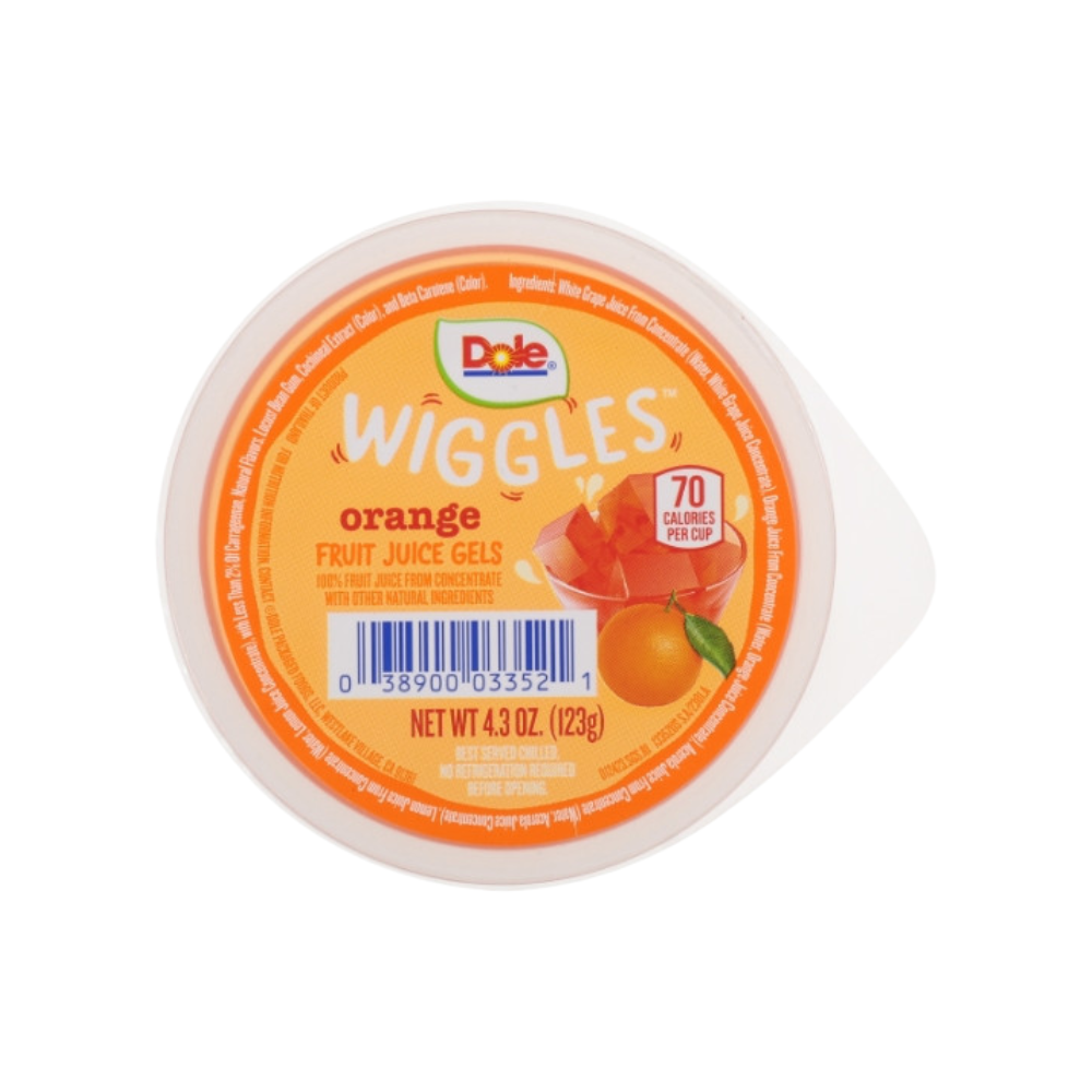 Wholesale Dole Orange Fruit Juice Gel | 4.3 oz- Bulk