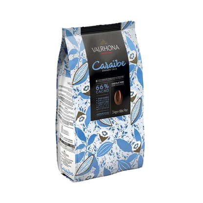 Wholesale Valrhona Case Caraibe Dark Chocolate 66%- Bulk
