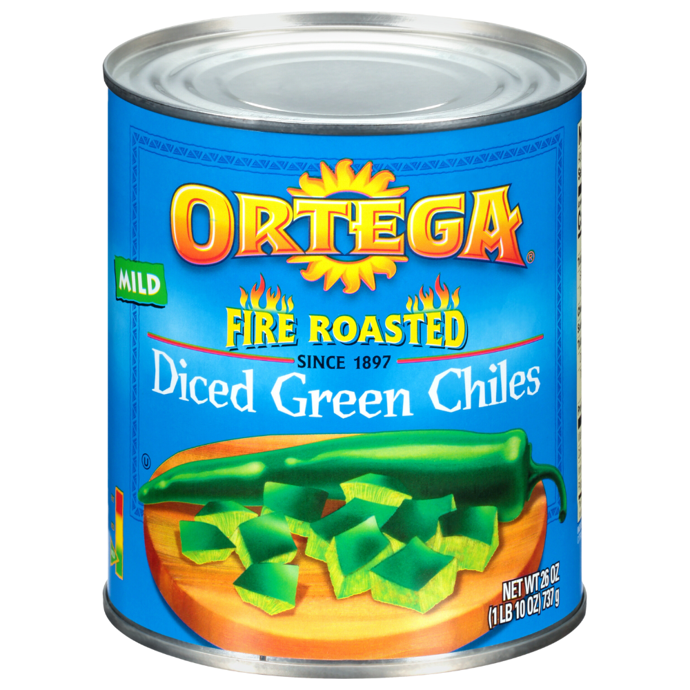 Wholesale Ortega Each Diced Green Chilies- Bulk