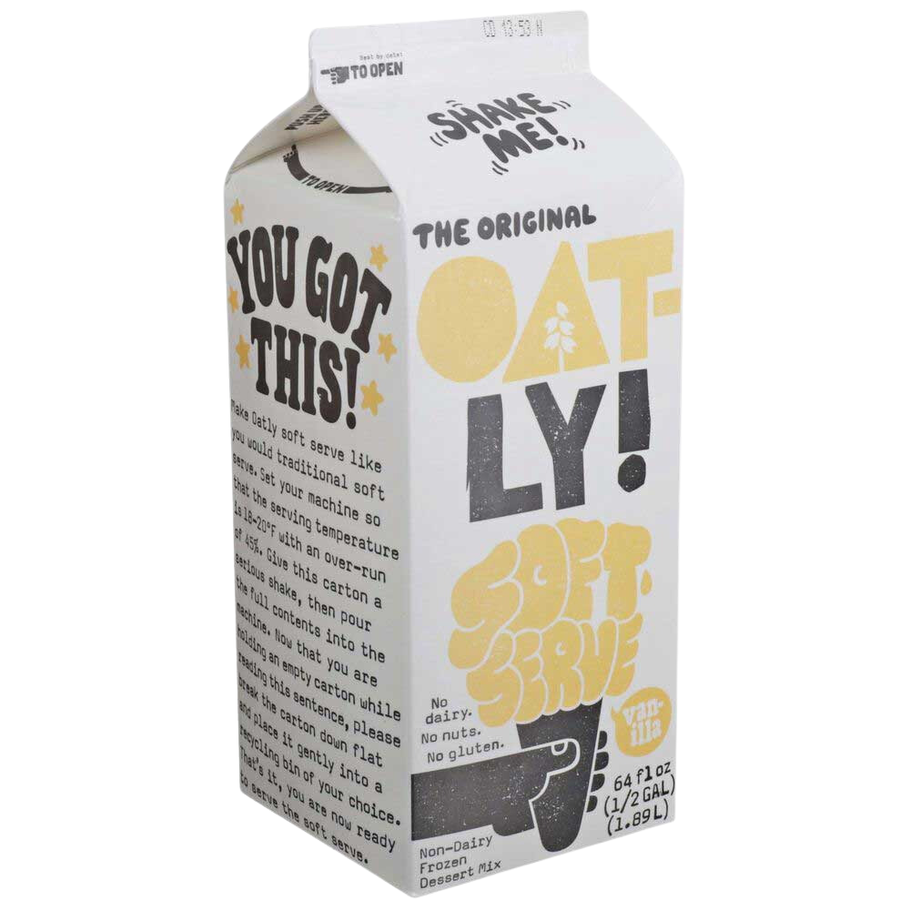 Wholesale Oatly Vanilla Oat Milk Soft Serve Mix | 4.75 lb carton- Bulk