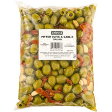 Wholesale Krinos Pitted Olive & Garlic Salad 5Lb Bag- Bulk