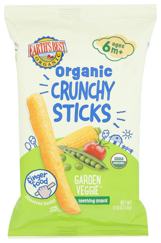 Wholesale Earth's Best Crunchy Sticks Garden Veggie 0.56 oz- Bulk