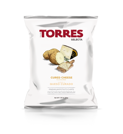 Wholesale Torres Cured Cheese Chips 50G- Bulk