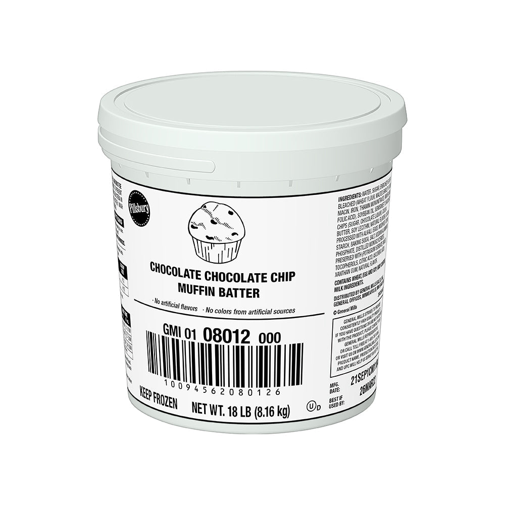 Wholesale Pillsbury Muffin Batter Pail Double Chocolate Chip | 18 lb- Bulk