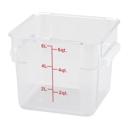 Wholesale Winco Case 6 Quart Food Storage Container- Bulk