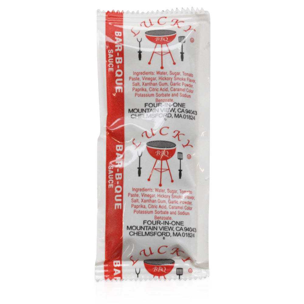 Wholesale Lucky Brand Case Barbeque Sauce Packets- Bulk