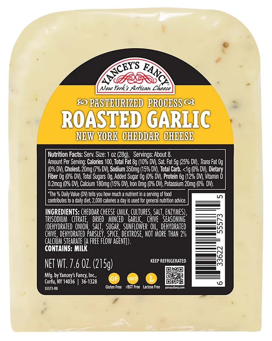 Wholesale Yanceys Fancy Ched Roastd Garlc- Bulk
