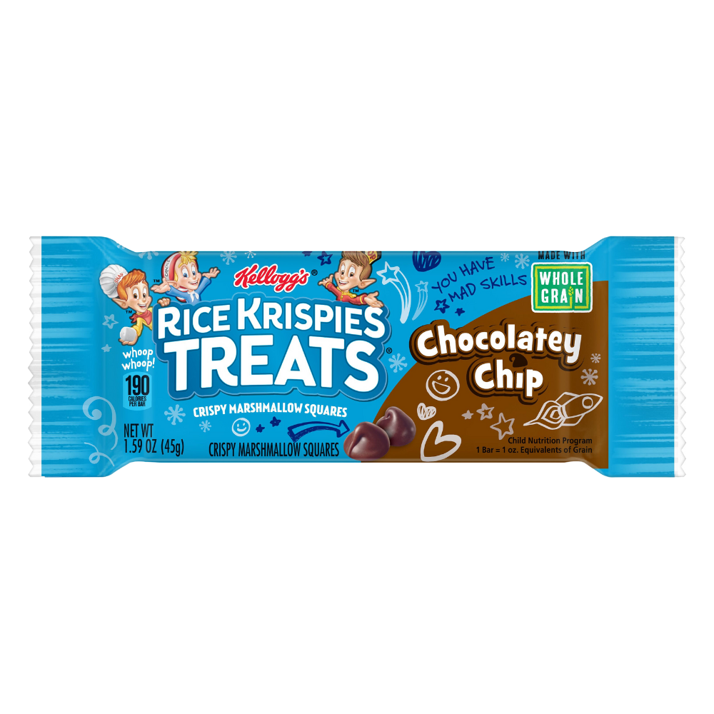 Wholesale Kelloggs Whole Grain Rice Krispie Treats W/ Chocolate Chips | 20 ct- Bulk