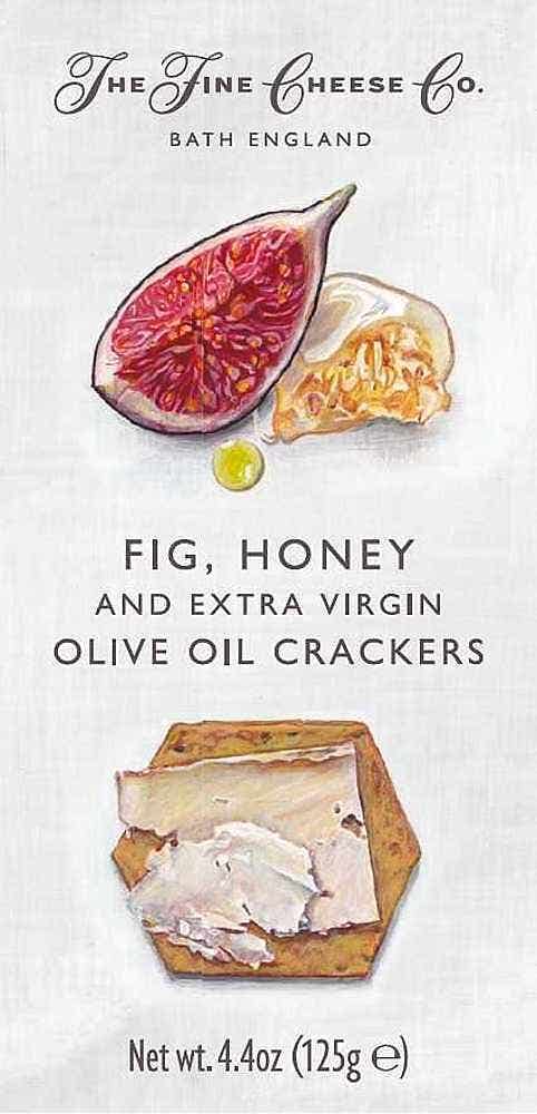 Wholesale Fine Cheese Co Fig Honey & Extra Virgin Olive Oil Crackers 125 g- Bulk