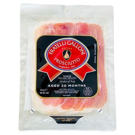 Wholesale Galloni Case Pre-Sliced Italian Prosciutto- Bulk