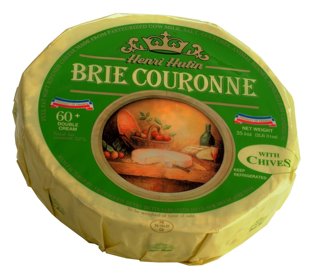 Wholesale Henri Hutin Brie Chives 1K 60%- Bulk