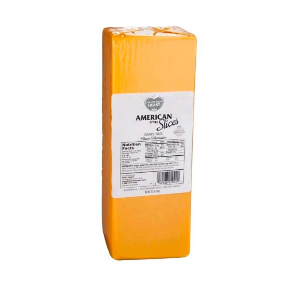 Wholesale Follow Heart Vegan American Cheese | 2.2 lb- Bulk