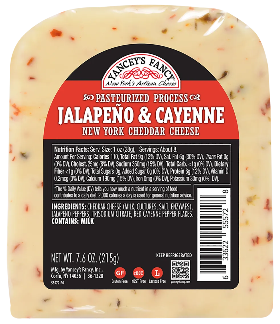 Wholesale Yanceys Fancy Cheddar Jalapeno- Bulk