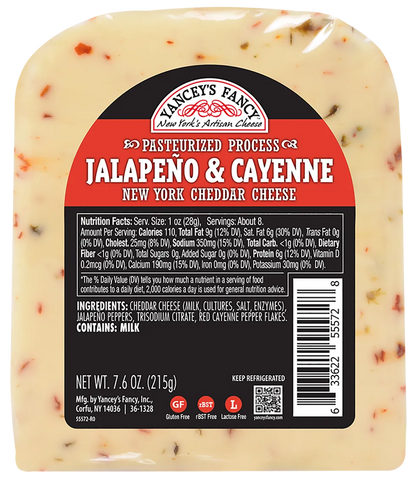 Wholesale Yanceys Fancy Cheddar Jalapeno- Bulk