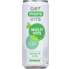 Wholesale Get More Vits Lemon Lime Water Sparkling 330 mL- Bulk