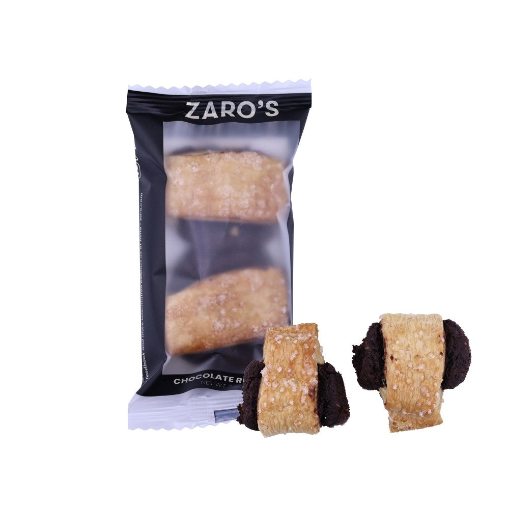 Wholesale Zaro'S Case Chocolate Rugelach 2 Pack Individually Wrapped- Bulk