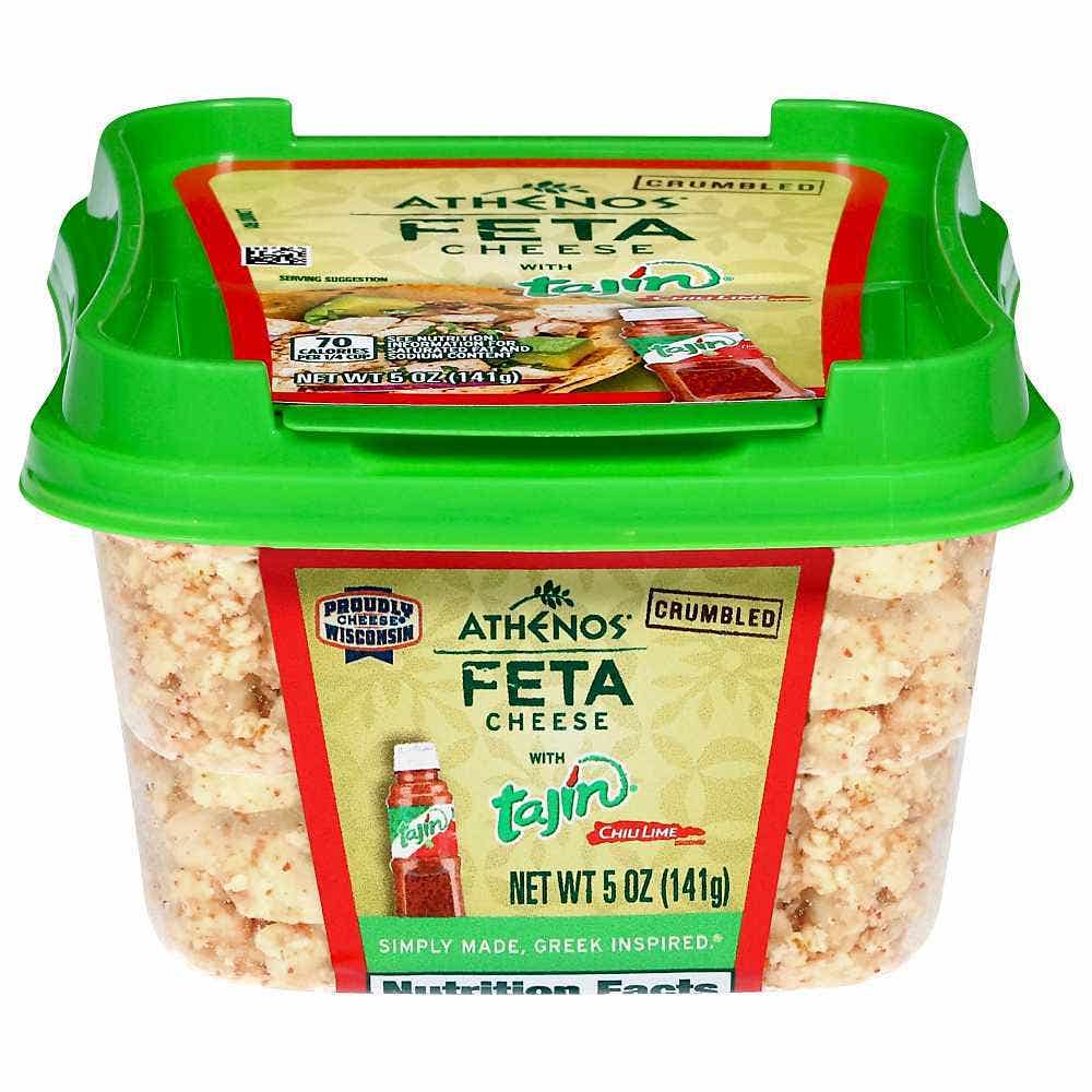 Wholesale Athenos Crumbled Tajin Feta Cheese 5 Oz- Bulk