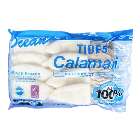 Wholesale Ocean Tide Calamari Tube And Tentacles 5-8 Frozen | 2.5 lb- Bulk