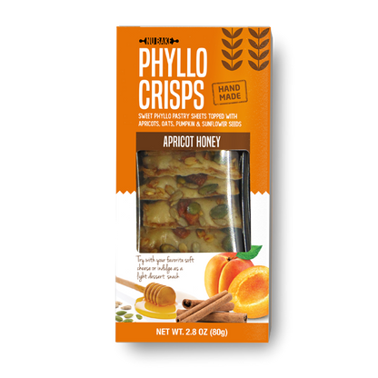 Wholesale Phyllo Crisps Apricot Honey- Bulk