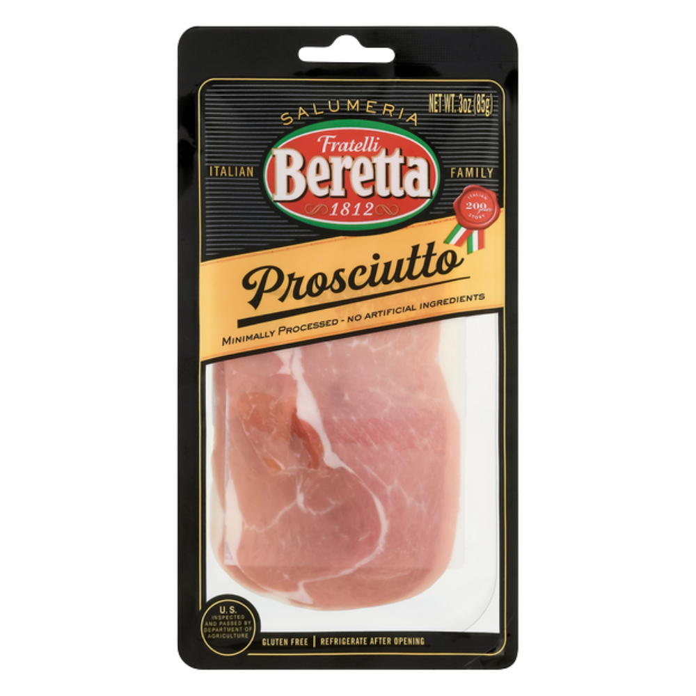 Wholesale Beretta 3Oz Sliced Prosciutto | 3 oz- Bulk