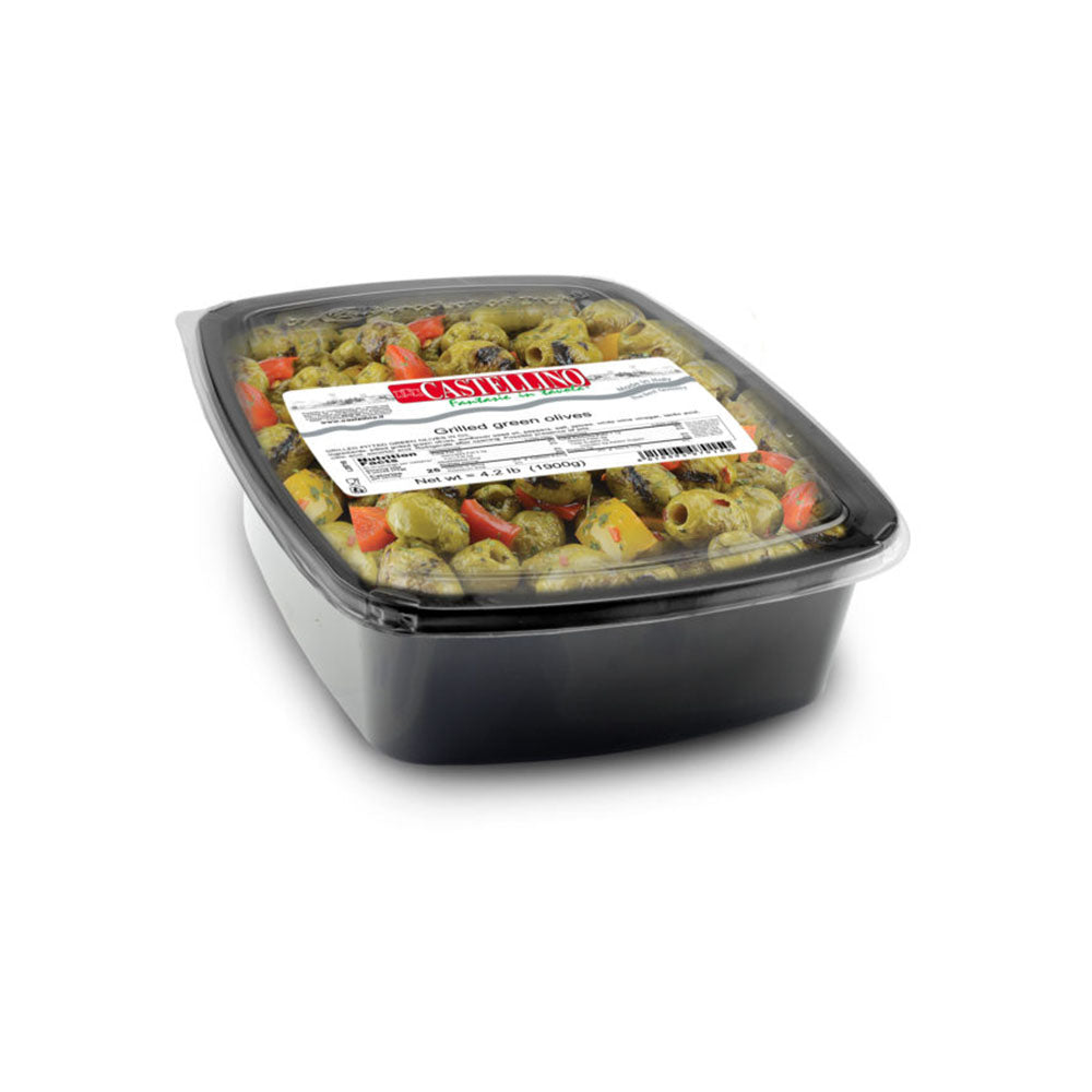 Wholesale Castellino Case Grilled Green Olives- Bulk