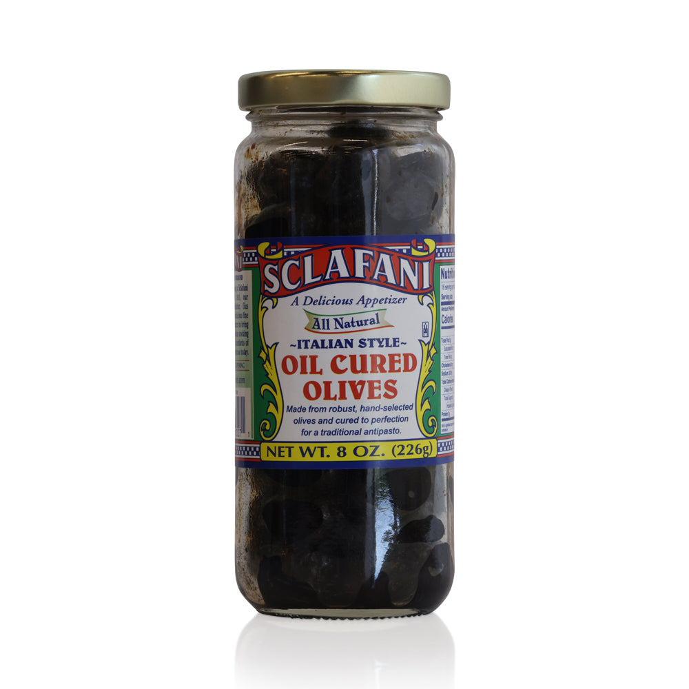 Wholesale Sclafani Oil Cured Olives | 7 oz- Bulk