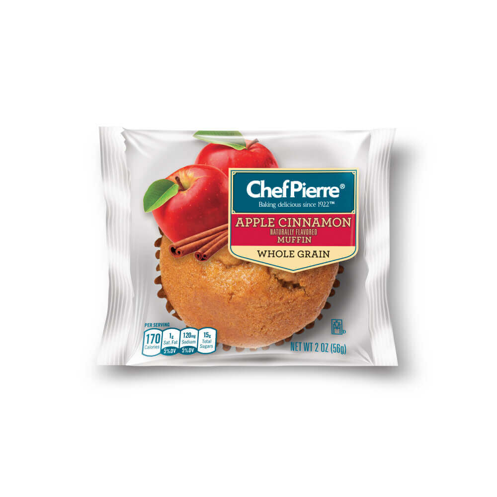 Wholesale Chef Pierre Case * Whole Grain Apple Muffin Iw- Bulk