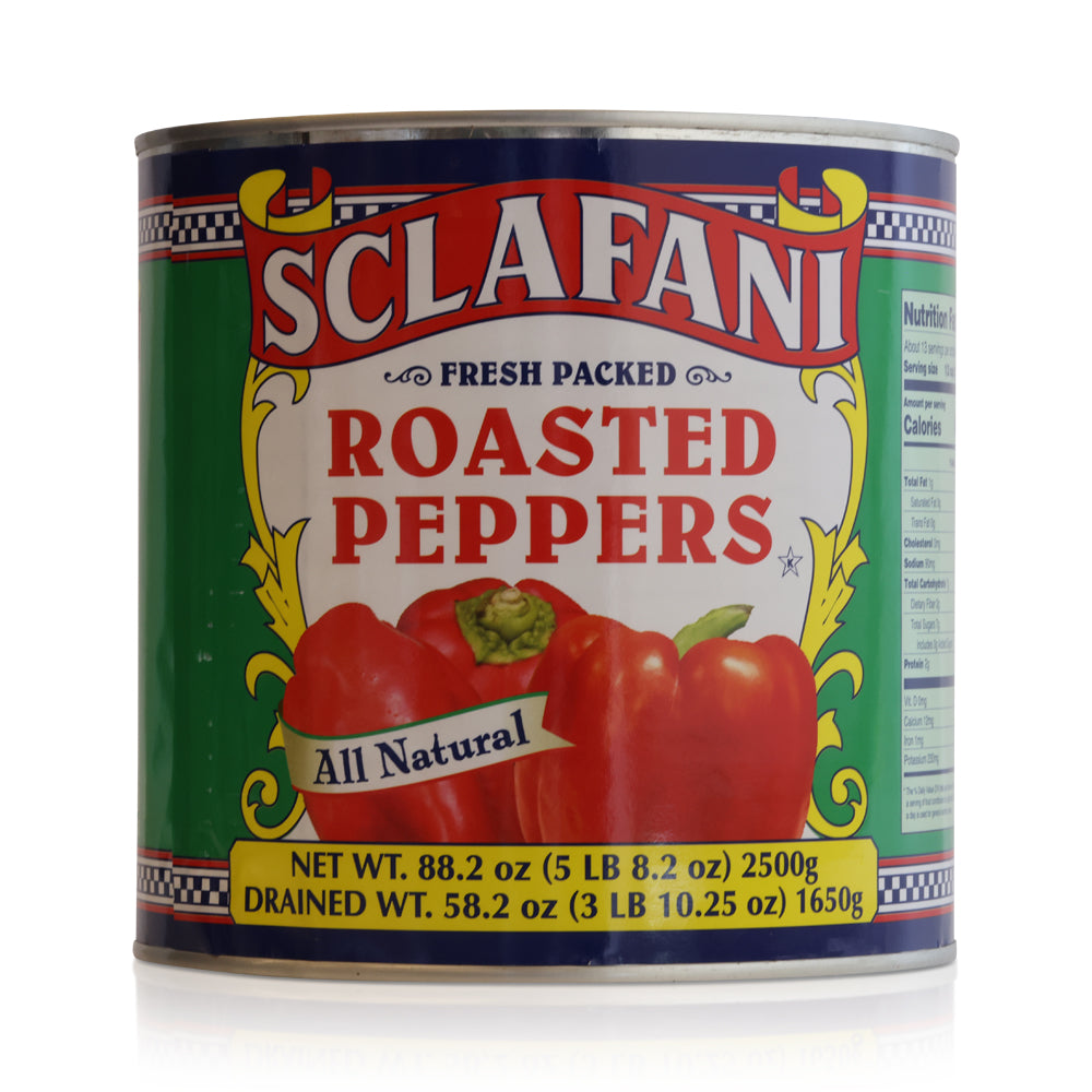Wholesale Sclafani Case Roasted Peppers- Bulk