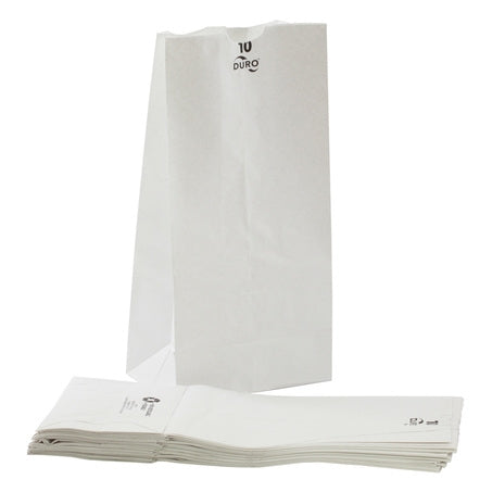 Wholesale Duro Case #10 White Paper Bag- Bulk