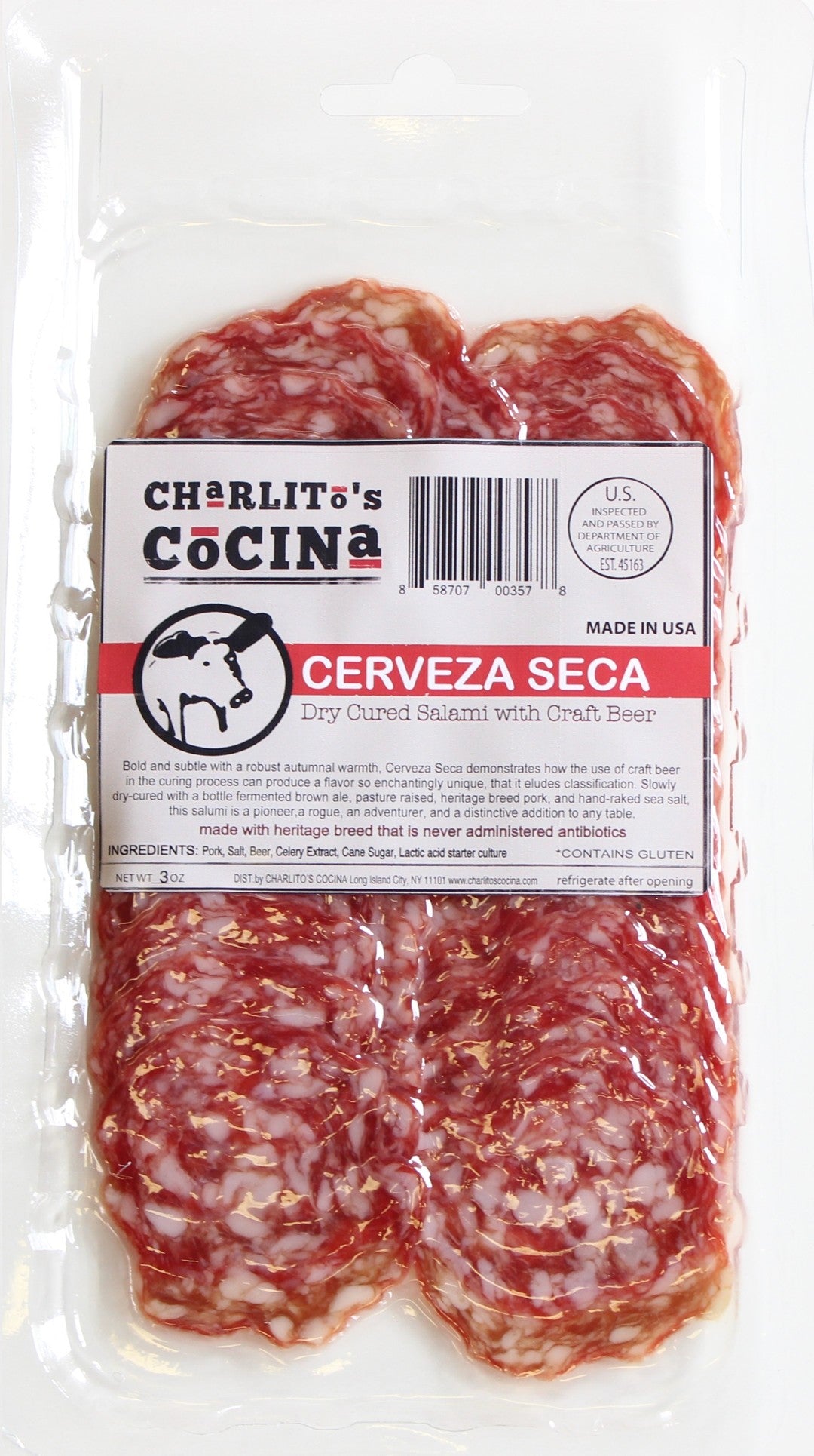 Wholesale Charlitos Cerva Seca Slc Dry Cured- Bulk
