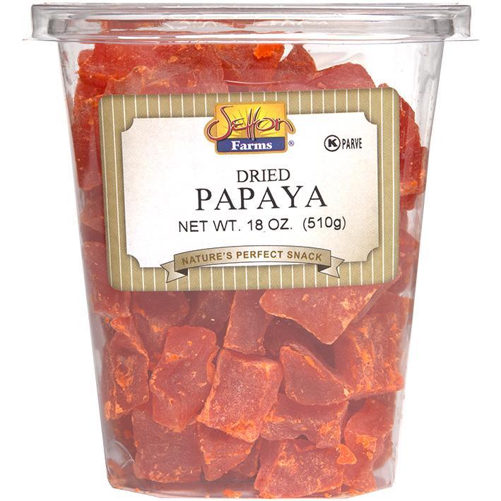Wholesale Setton Farms Dried Papaya Chunks 18 Oz Tub- Bulk