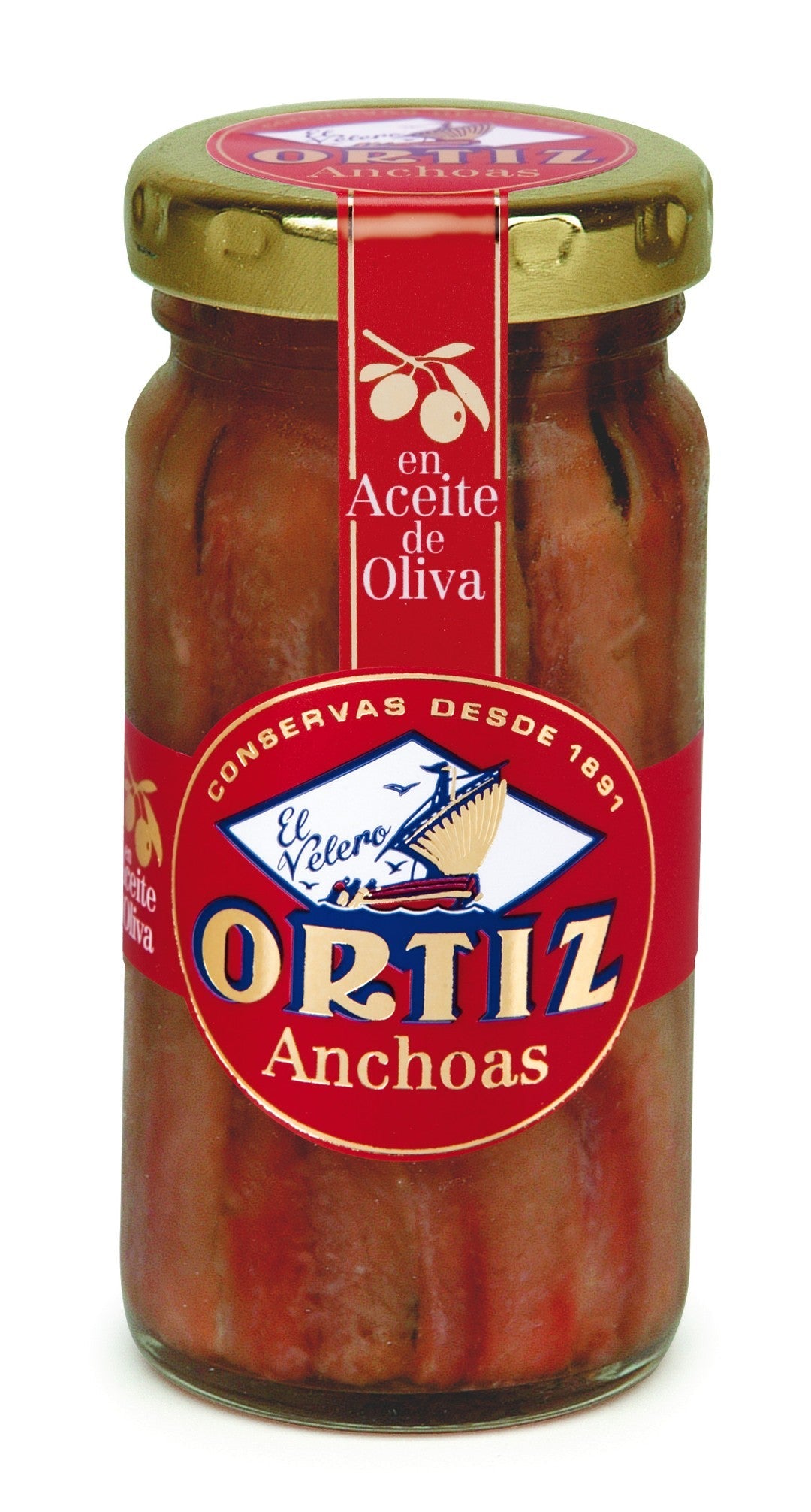 Wholesale Ortiz Anchovy Fillet Jars- Bulk