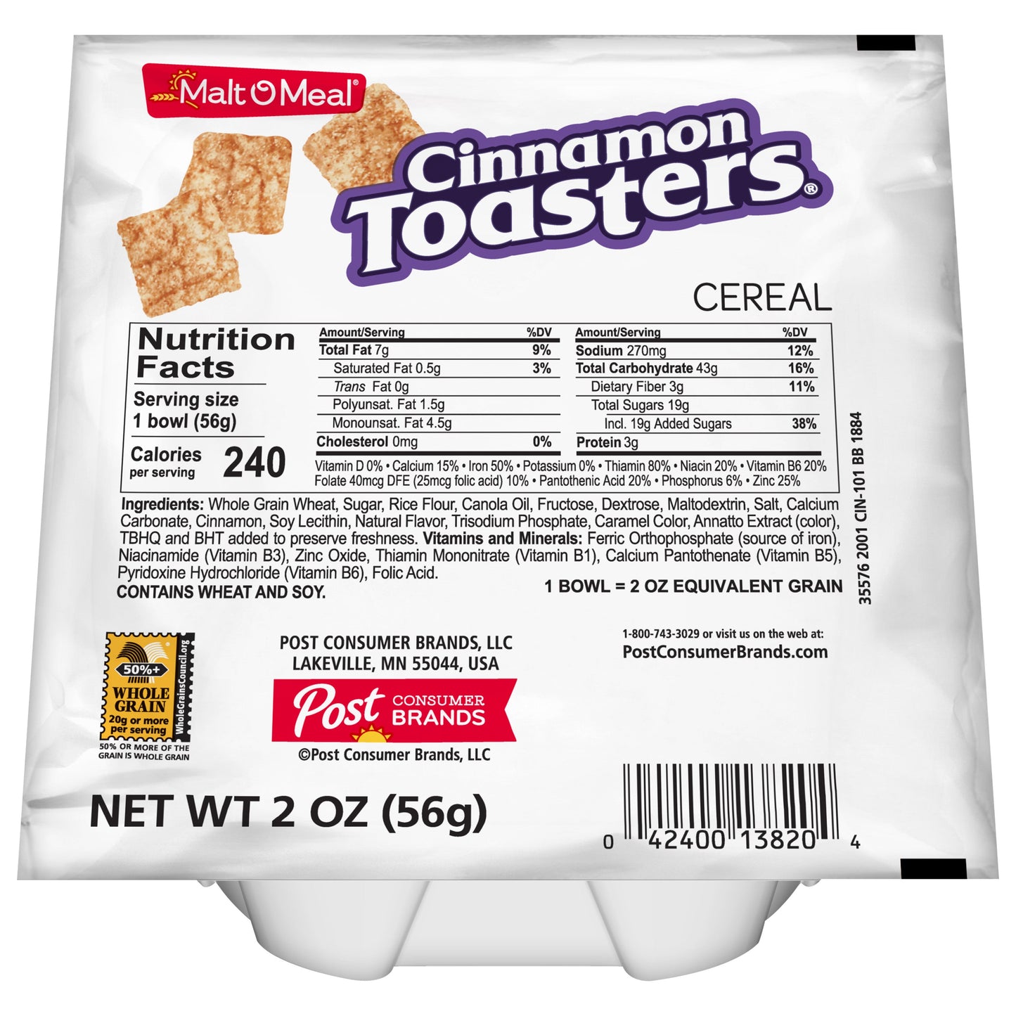 Wholesale Post Cinnamon Toaster Cereal Bowl | 2 oz- Bulk