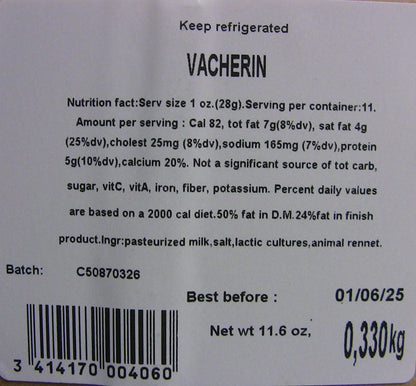Wholesale Chabert Vacherin De Savoie 330G- Bulk
