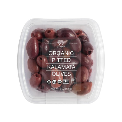 Wholesale Divna Deli Cup Orgnc Pitted Kalamat- Bulk