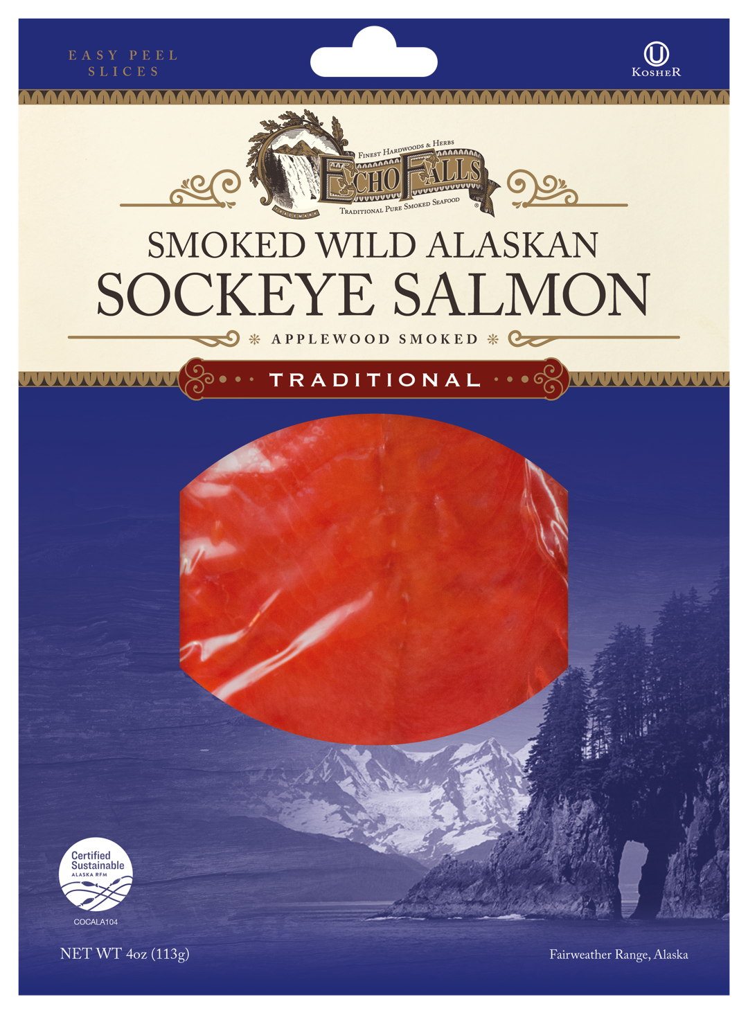 Wholesale Echo Falls Presliced Sockeye- Bulk