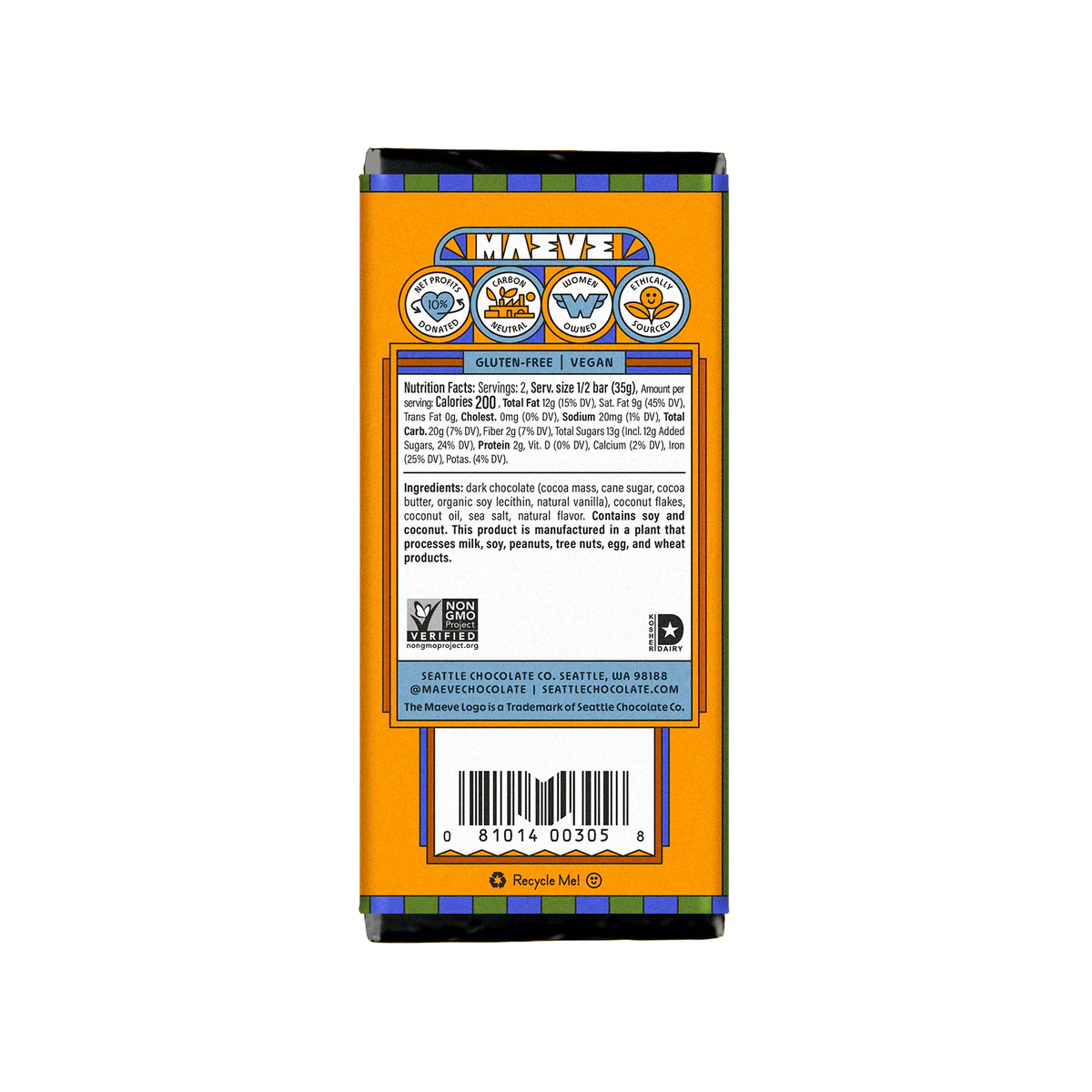 Wholesale Maeve Coconut Island Truff Bar- Bulk
