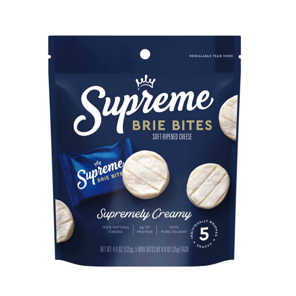 Wholesale Supreme Mini Brie Bites In Bag- Bulk