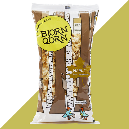 Wholesale Bjorn Qorn Maple Popcorn 3Oz- Bulk