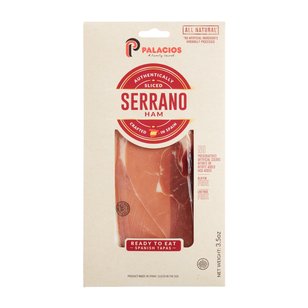 Wholesale Palacios Case Sliced Chorizo Serrano Ham- Bulk